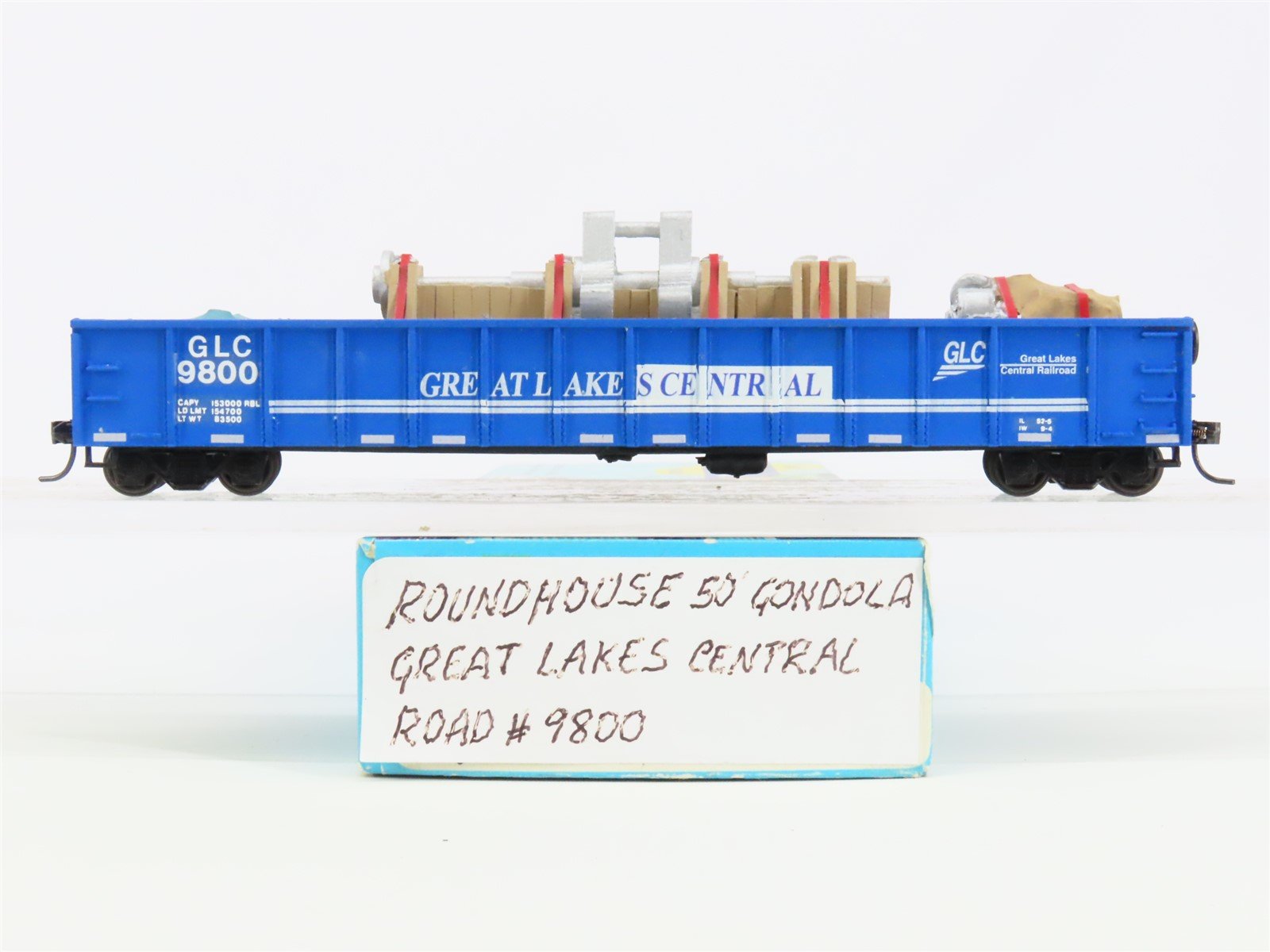 HO Scale Athearn GLC Great Lakes Central 50' Gondola Car #9800 Pro Custom w/Load