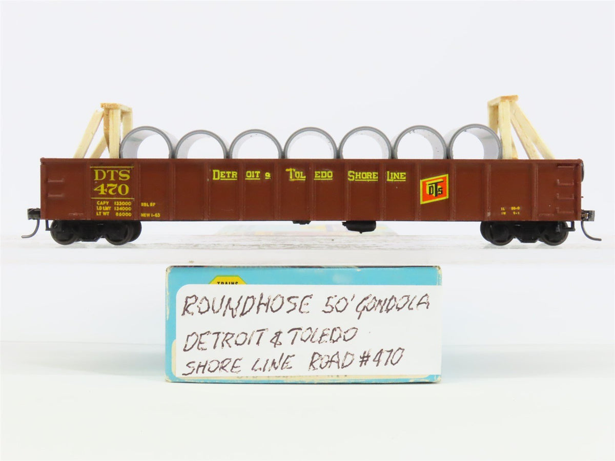 HO Athearn D&amp;T Detroit Toledo &amp; South Shore 50&#39; Gondola #470 Pro Custom w/Load