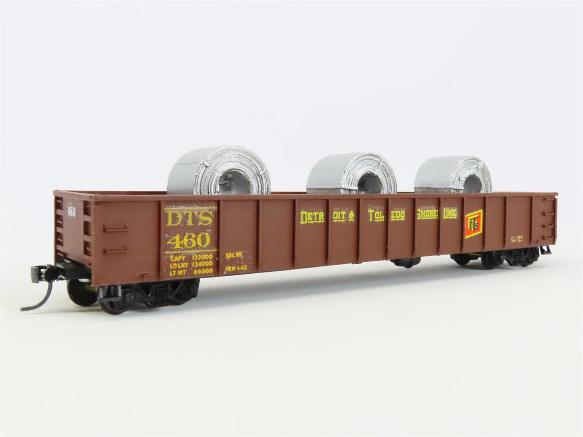 HO Athearn D&amp;T Detroit Toledo &amp; South Shore 50&#39; Gondola #460 Pro Custom w/Load