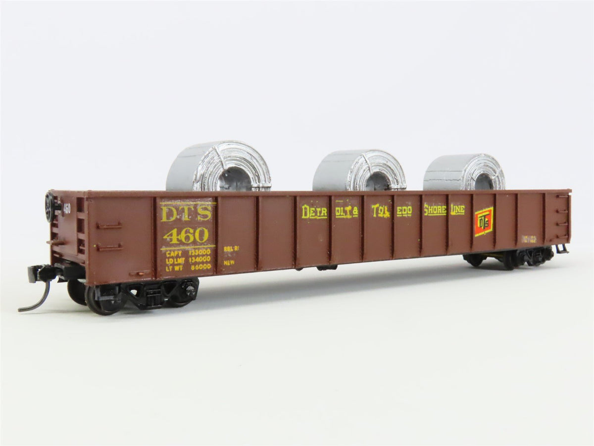 HO Athearn D&amp;T Detroit Toledo &amp; South Shore 50&#39; Gondola #460 Pro Custom w/Load