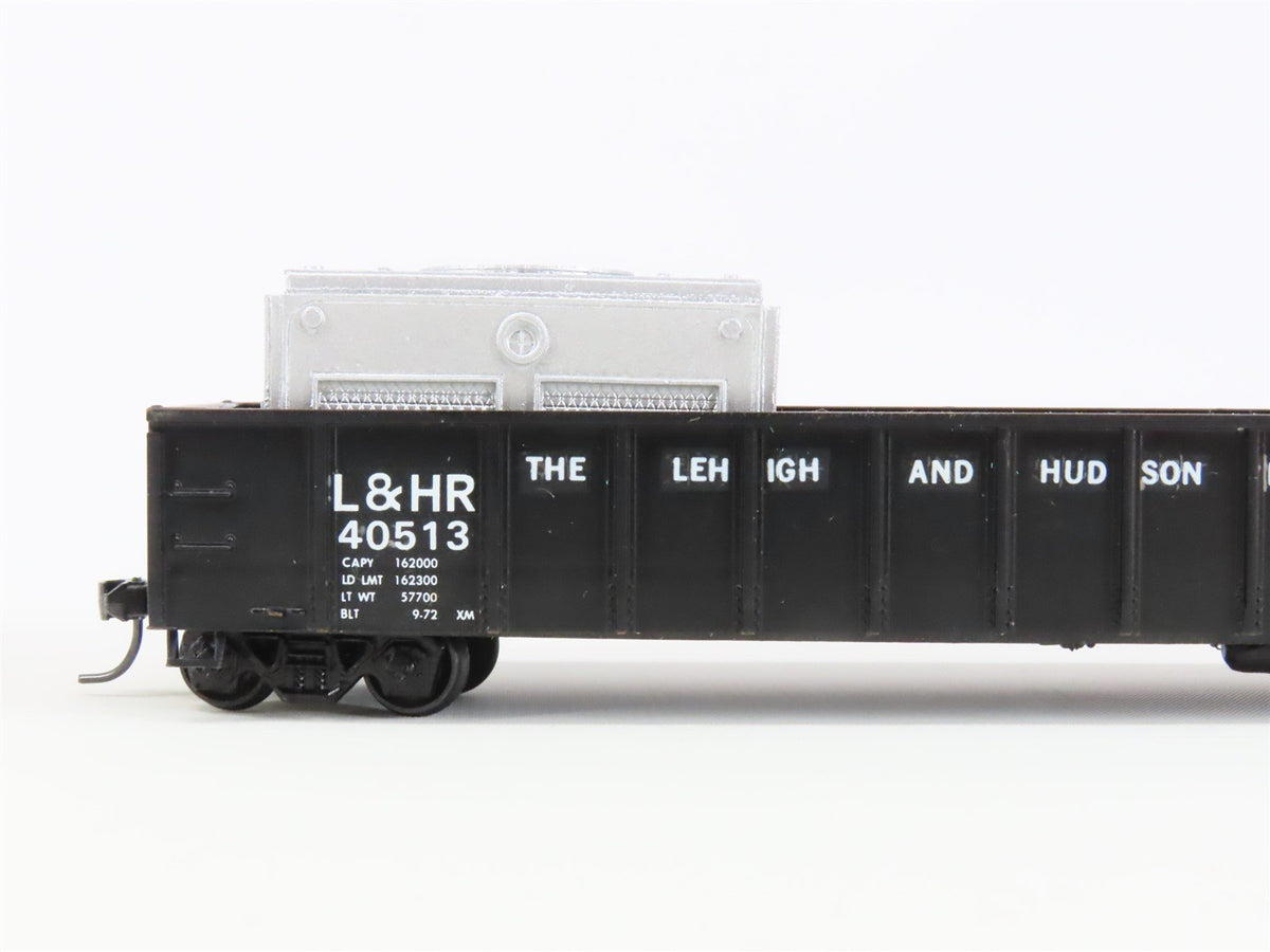 HO Scale MDC LHR Lehigh &amp; Hudson River 50&#39; Gondola Car #40513 Pro Custom w/ Load