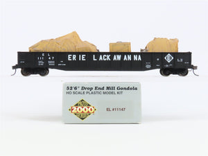 HO Scale Proto 2000 EL Erie Lackawanna 52' Gondola #11147 w/ Custom Load