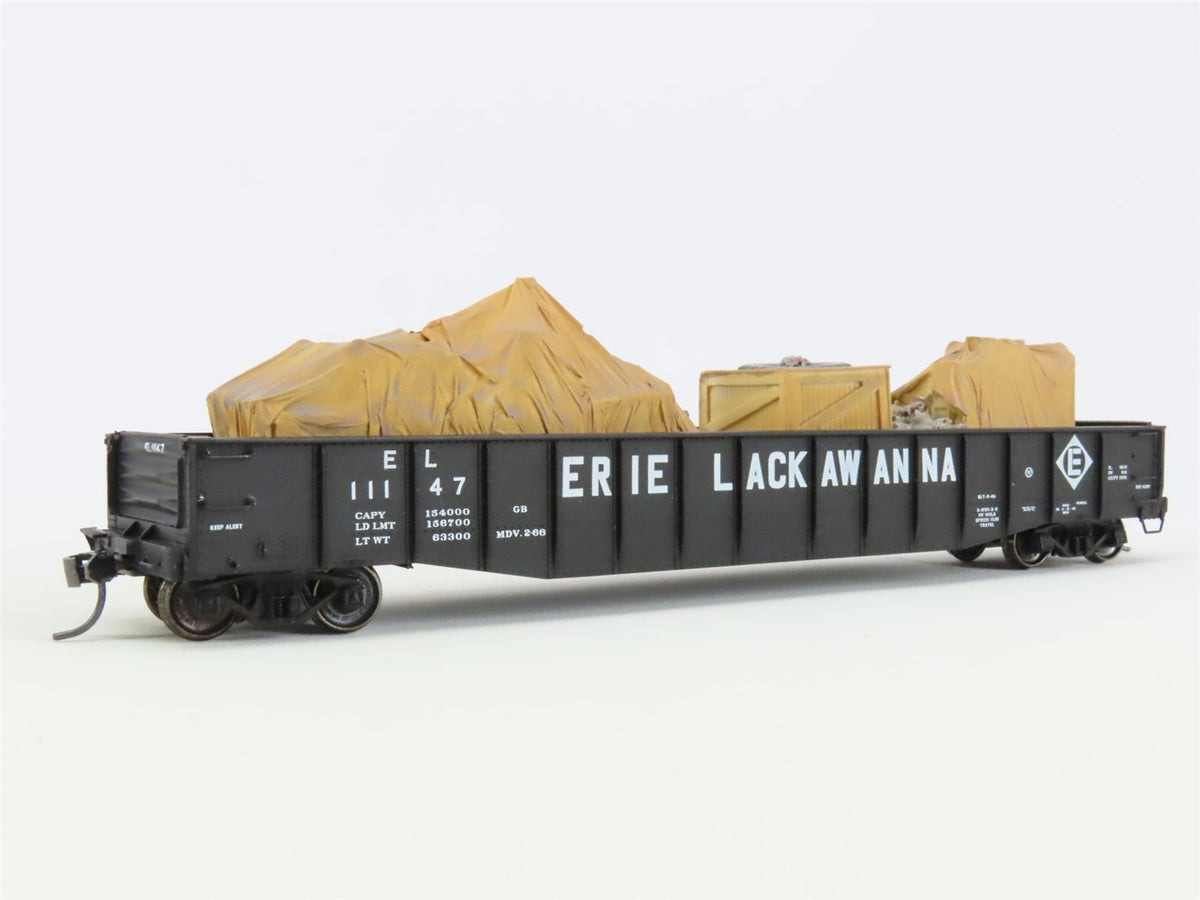 HO Scale Proto 2000 EL Erie Lackawanna 52&#39; Gondola #11147 w/ Custom Load