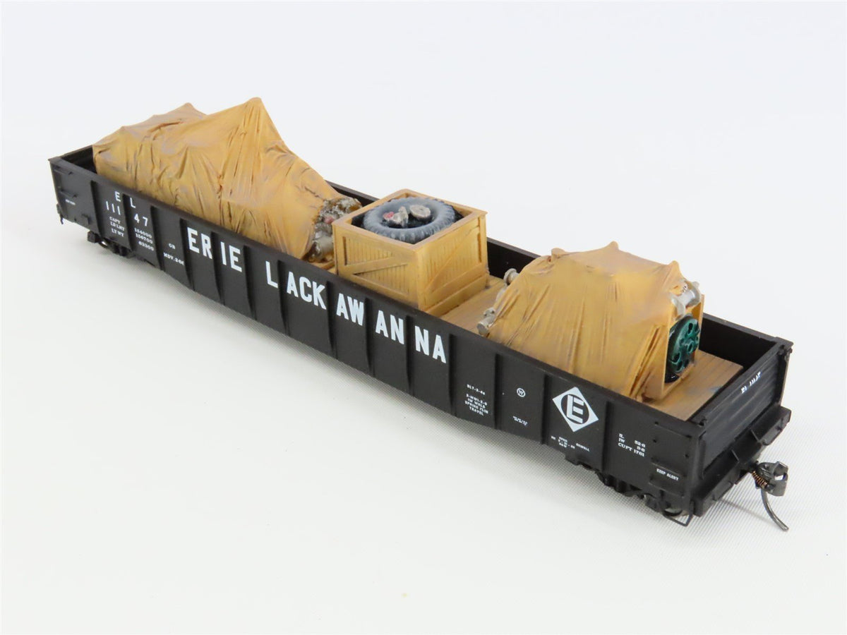 HO Scale Proto 2000 EL Erie Lackawanna 52&#39; Gondola #11147 w/ Custom Load