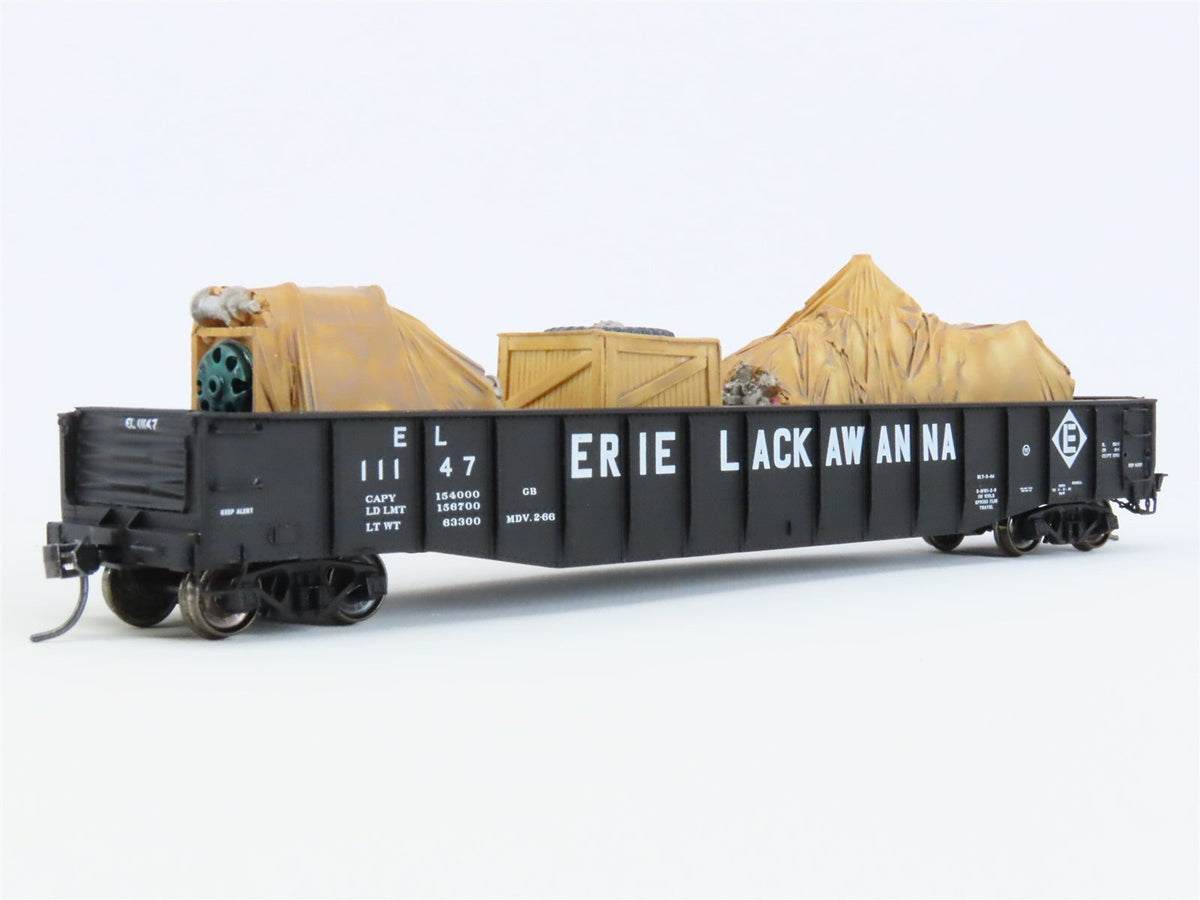 HO Scale Proto 2000 EL Erie Lackawanna 52&#39; Gondola #11147 w/ Custom Load