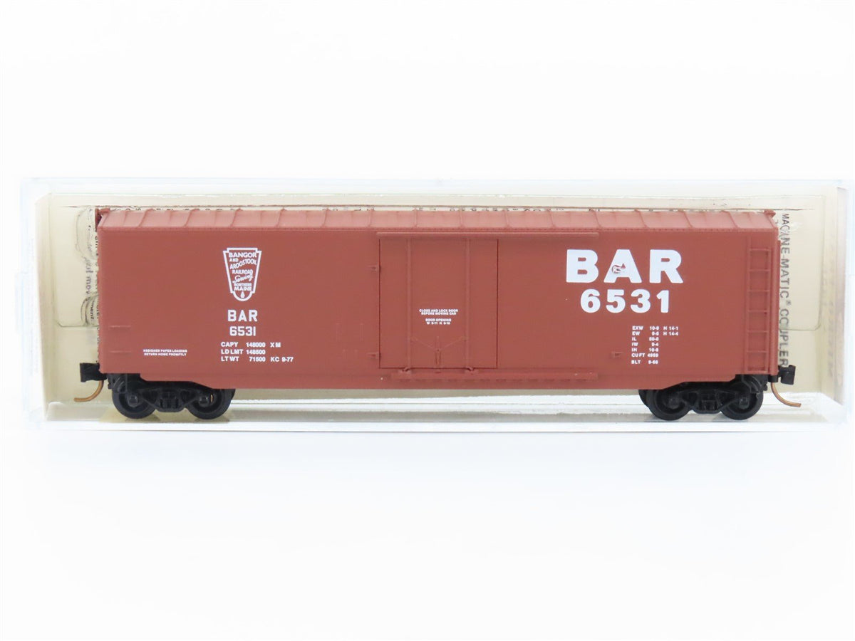 N Scale Kadee Micro-Trains MTL 38140 BAR Bangor &amp; Aroostook 50&#39; Box Car #6531