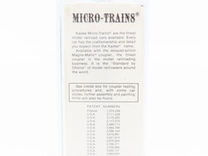 N Scale Kadee Micro-Trains MTL 60020 CB&Q Burlington Route 50' Gondola #195499