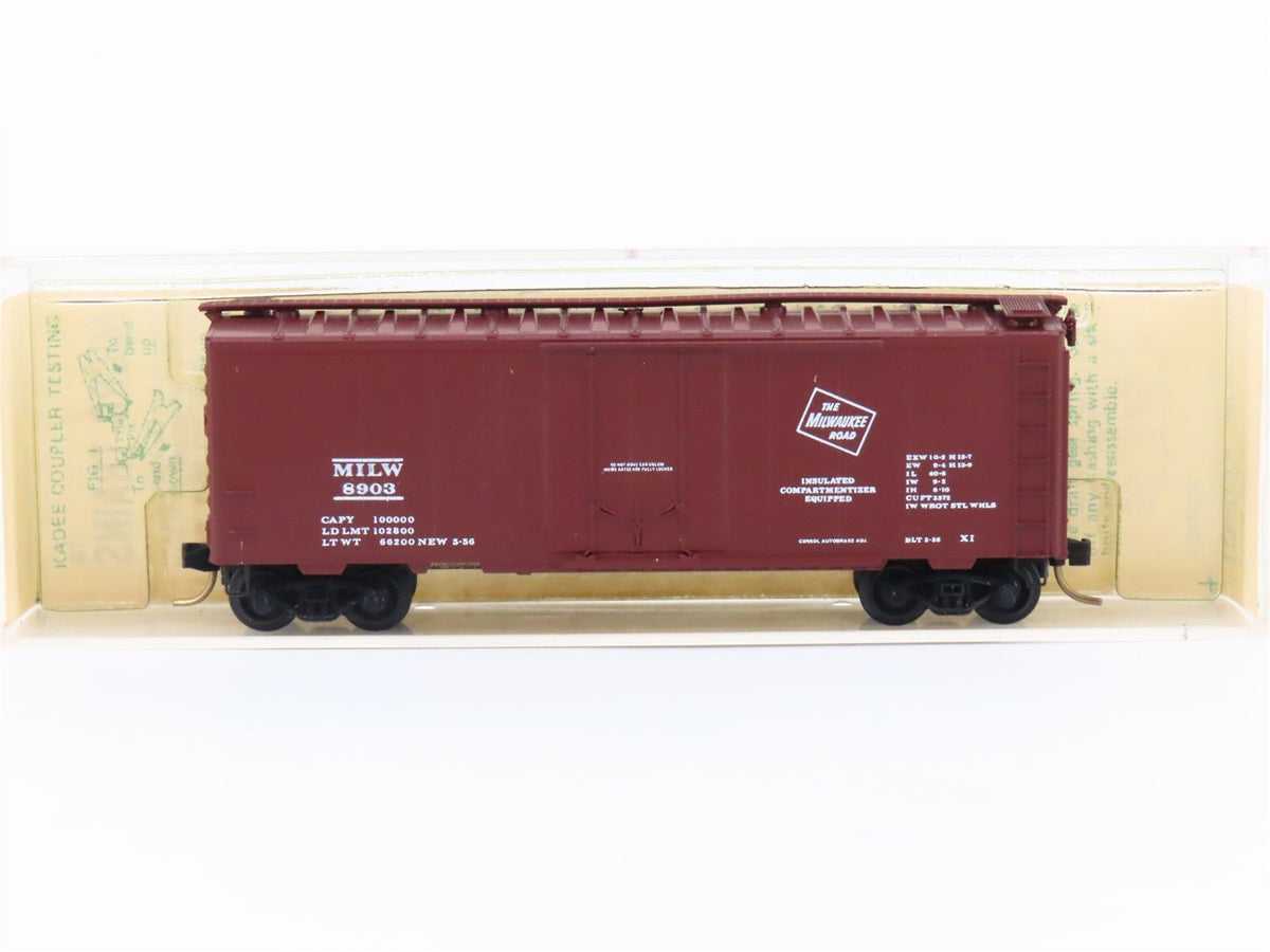 N Scale Kadee Micro-Trains MTL 21180 MILW Milwaukee Road 40&#39; Box Car #8903