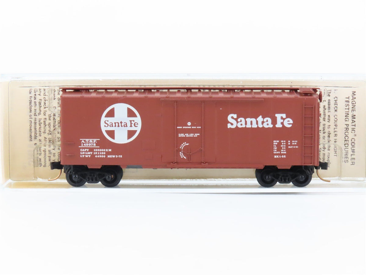 N Scale Kadee Micro-Trains MTL 21110 ATSF Santa Fe 40&#39; Plug Door Box Car #149978