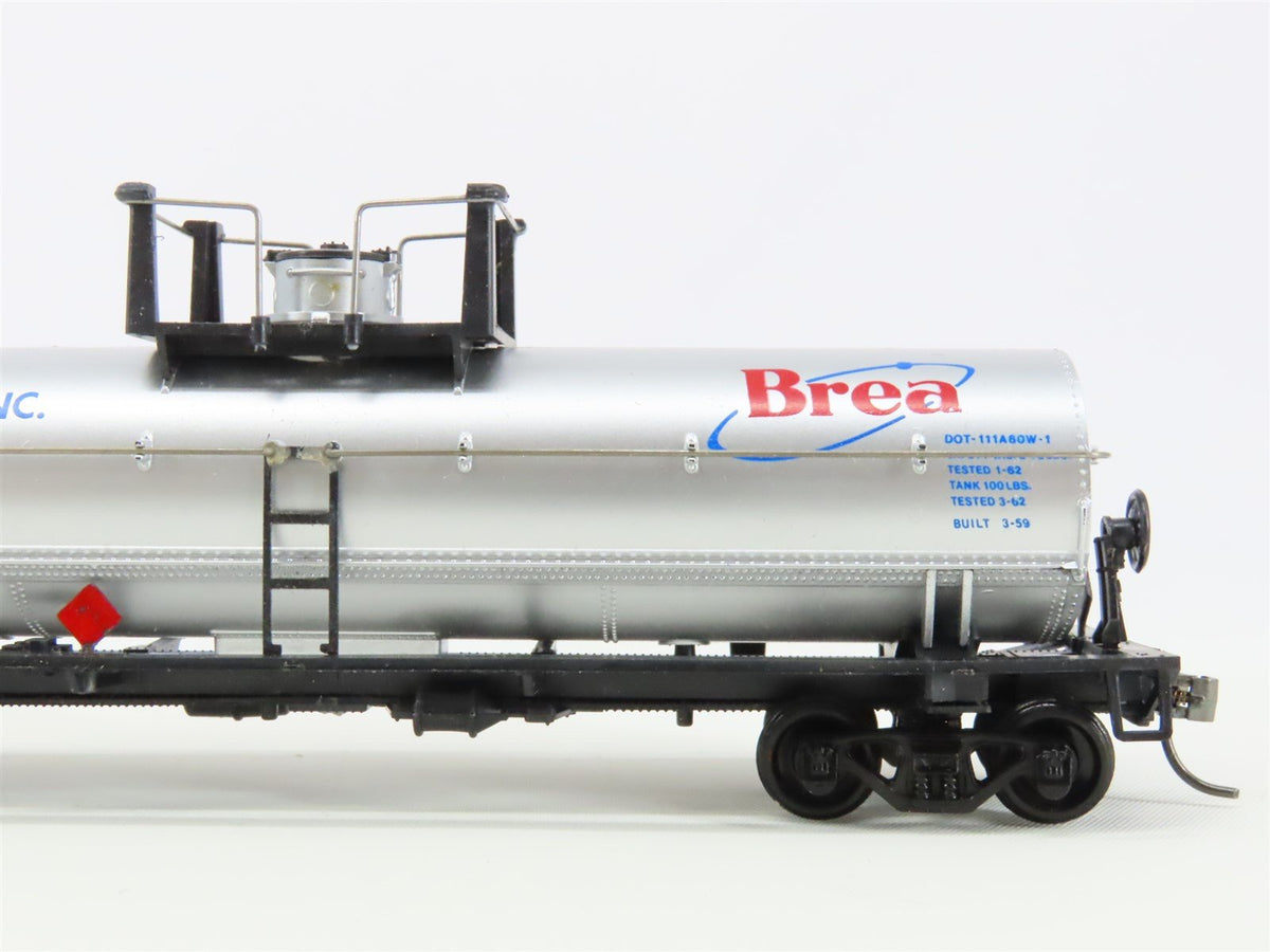 HO Scale Bev-Bel 2255 GATX Brea Chemicals 42&#39; Single Dome Tankcar #77428