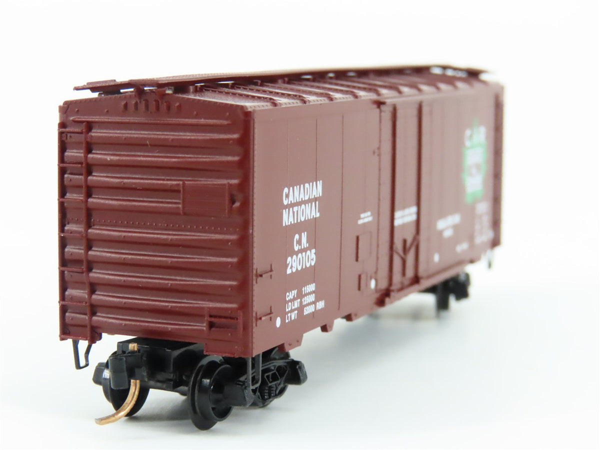 N Scale Kadee Micro-Trains MTL 21120 CN Canadian National 40&#39; Box Car #290105