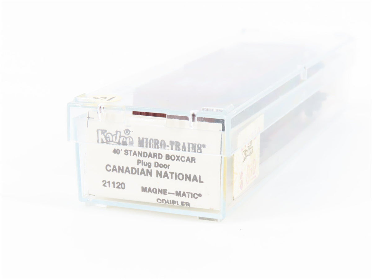 N Scale Kadee Micro-Trains MTL 21120 CN Canadian National 40&#39; Box Car #290105