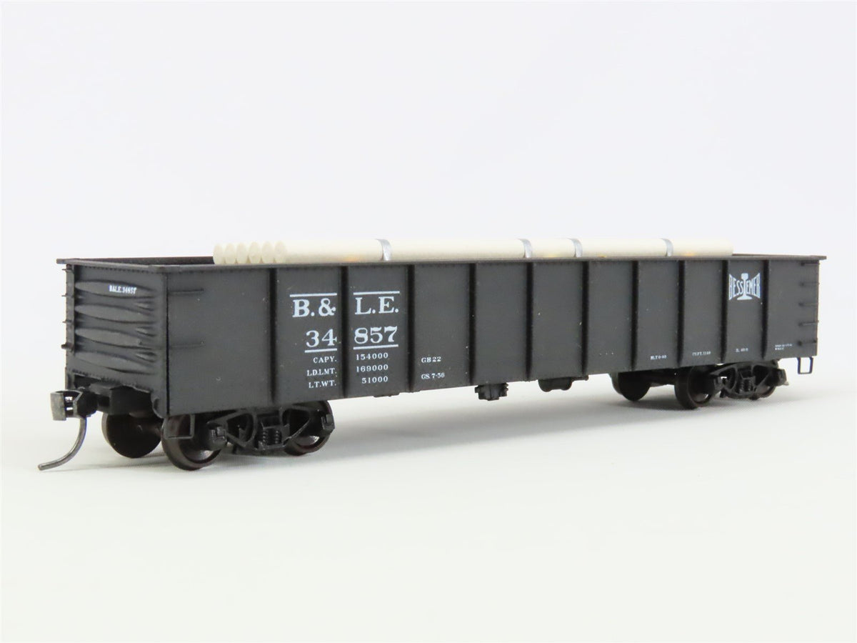 HO Accurail 3743 BLE Bessemer Lake Erie 41&#39; Gondola Car #34857 w/ Custom Load