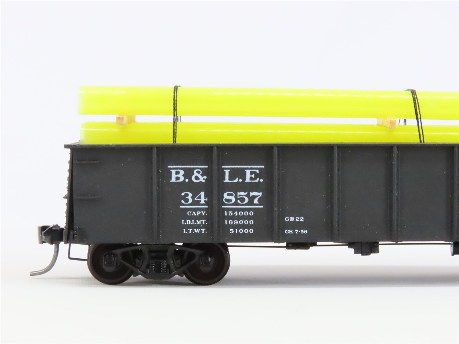 HO Accurail 3743 BLE Bessemer Lake Erie 41' Gondola Car #34857 w/ Custom Load