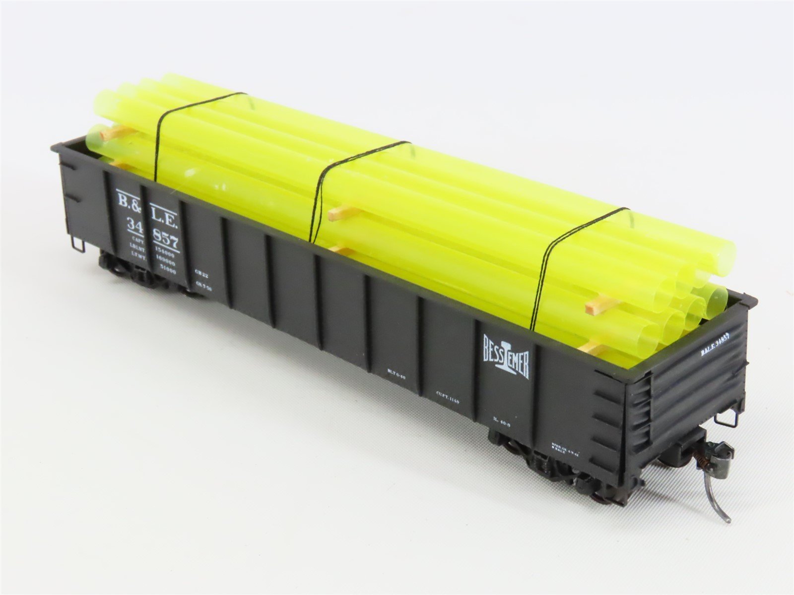 HO Accurail 3743 BLE Bessemer Lake Erie 41' Gondola Car #34857 w/ Custom Load