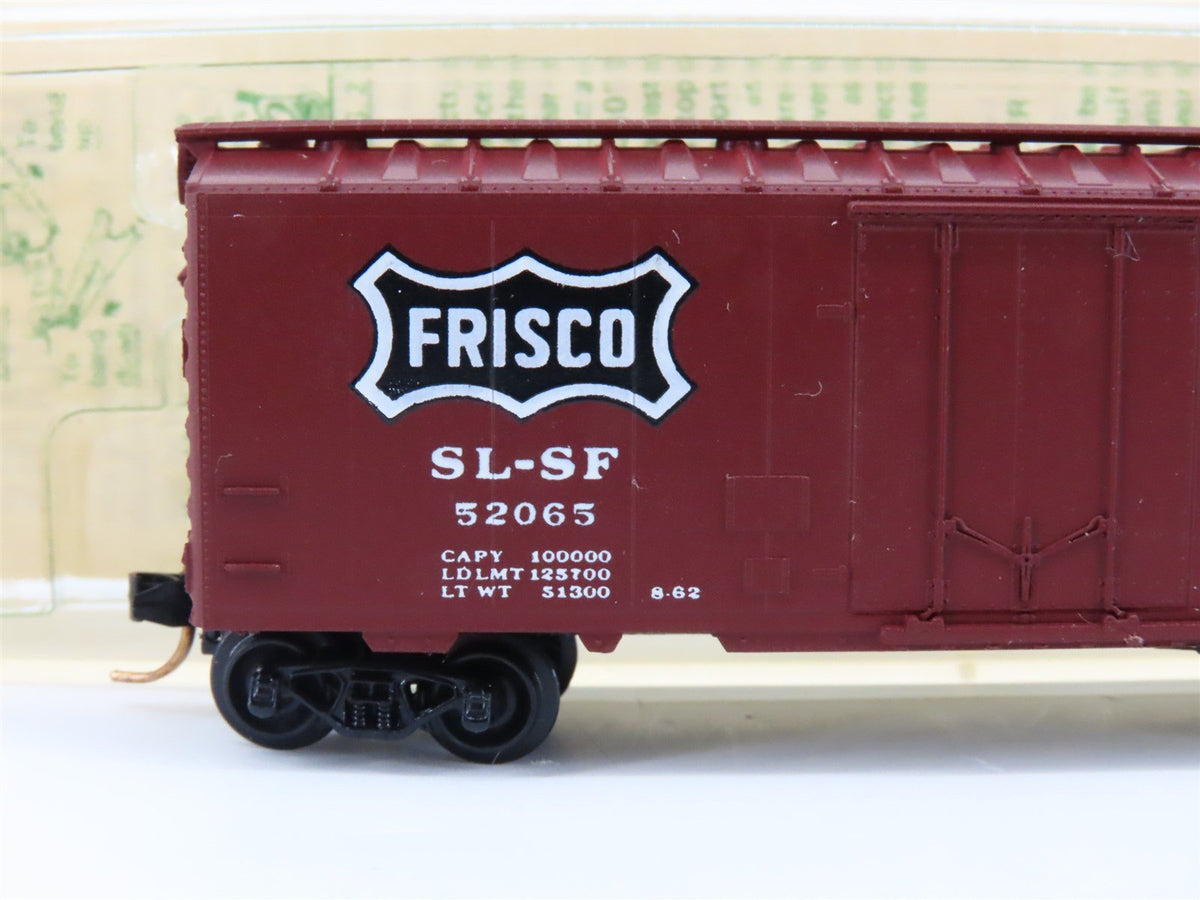 N Scale Kadee Micro-Trains MTL 21145 SL-SF Frisco 40&#39; Plug Door Box Car #52065