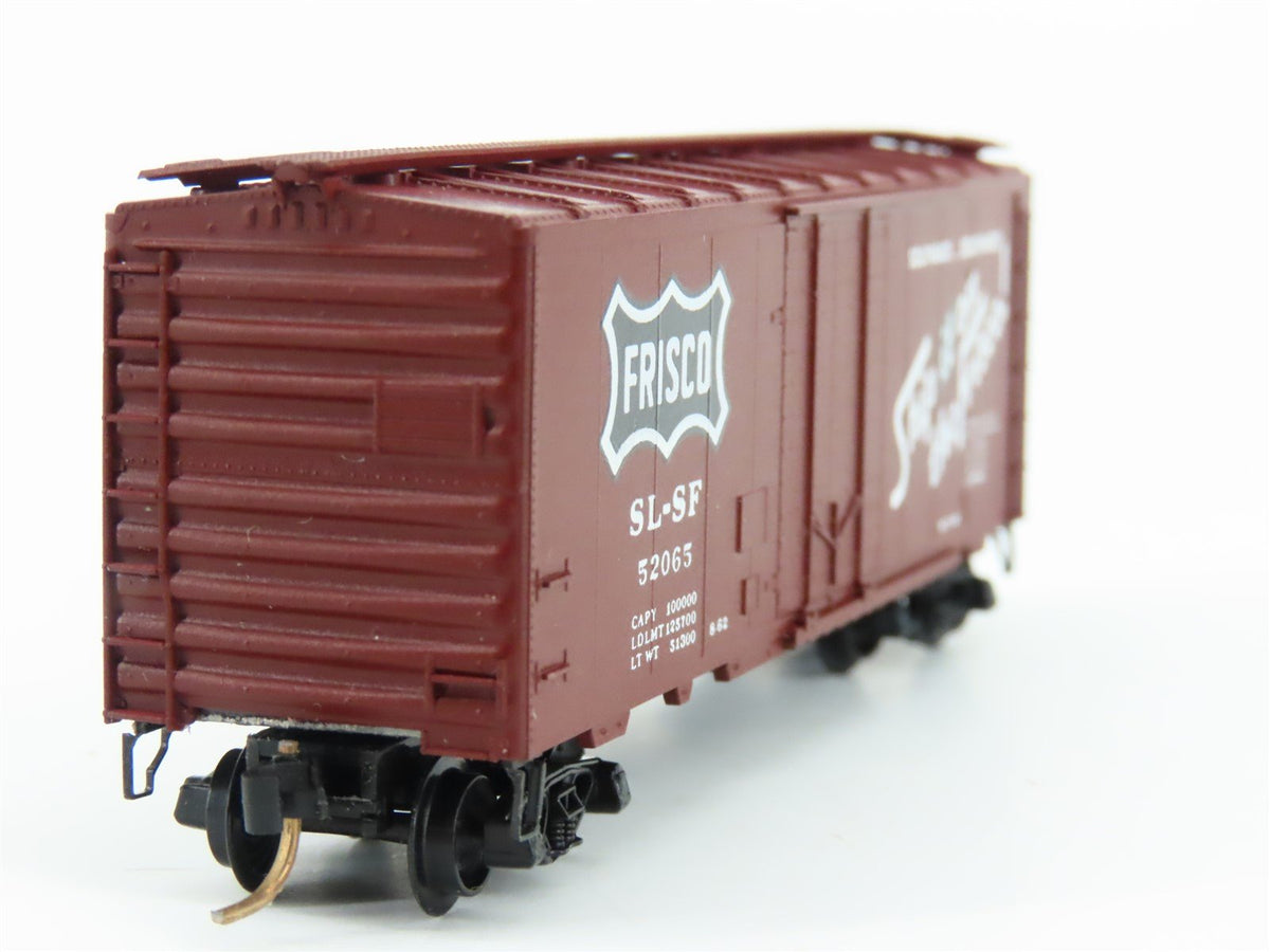 N Scale Kadee Micro-Trains MTL 21145 SL-SF Frisco 40&#39; Plug Door Box Car #52065