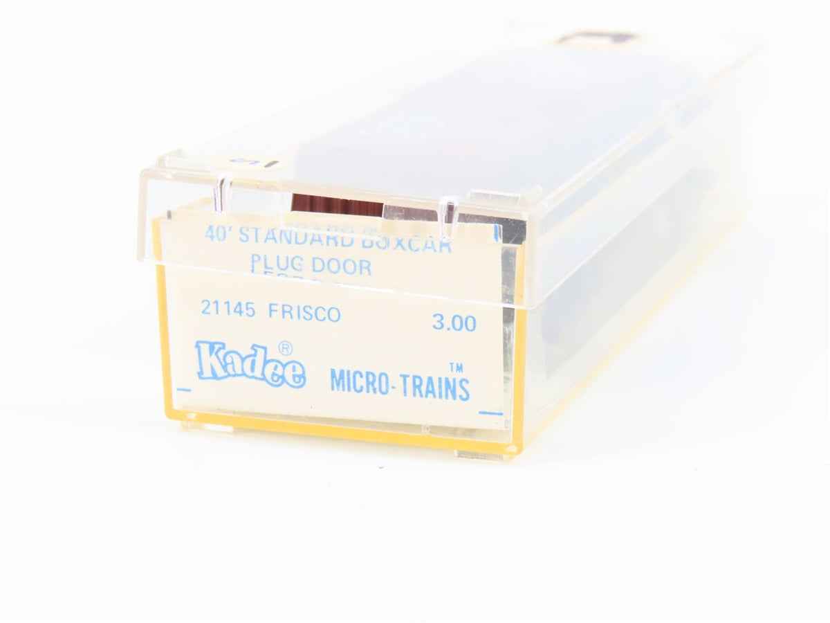 N Scale Kadee Micro-Trains MTL 21145 SL-SF Frisco 40&#39; Plug Door Box Car #52065