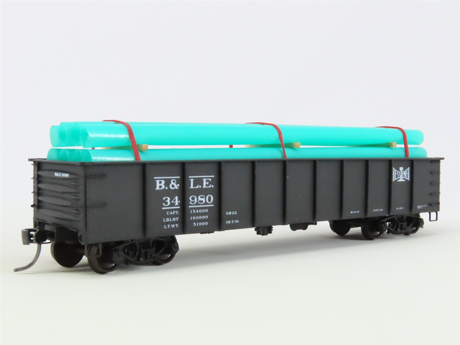 HO Accurail 3743 BLE Bessemer Lake Erie 41' Gondola Car #34980 w/ Custom Load