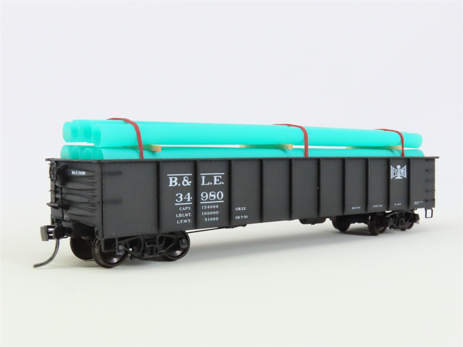 HO Accurail 3743 BLE Bessemer Lake Erie 41' Gondola Car #34980 w/ Custom Load