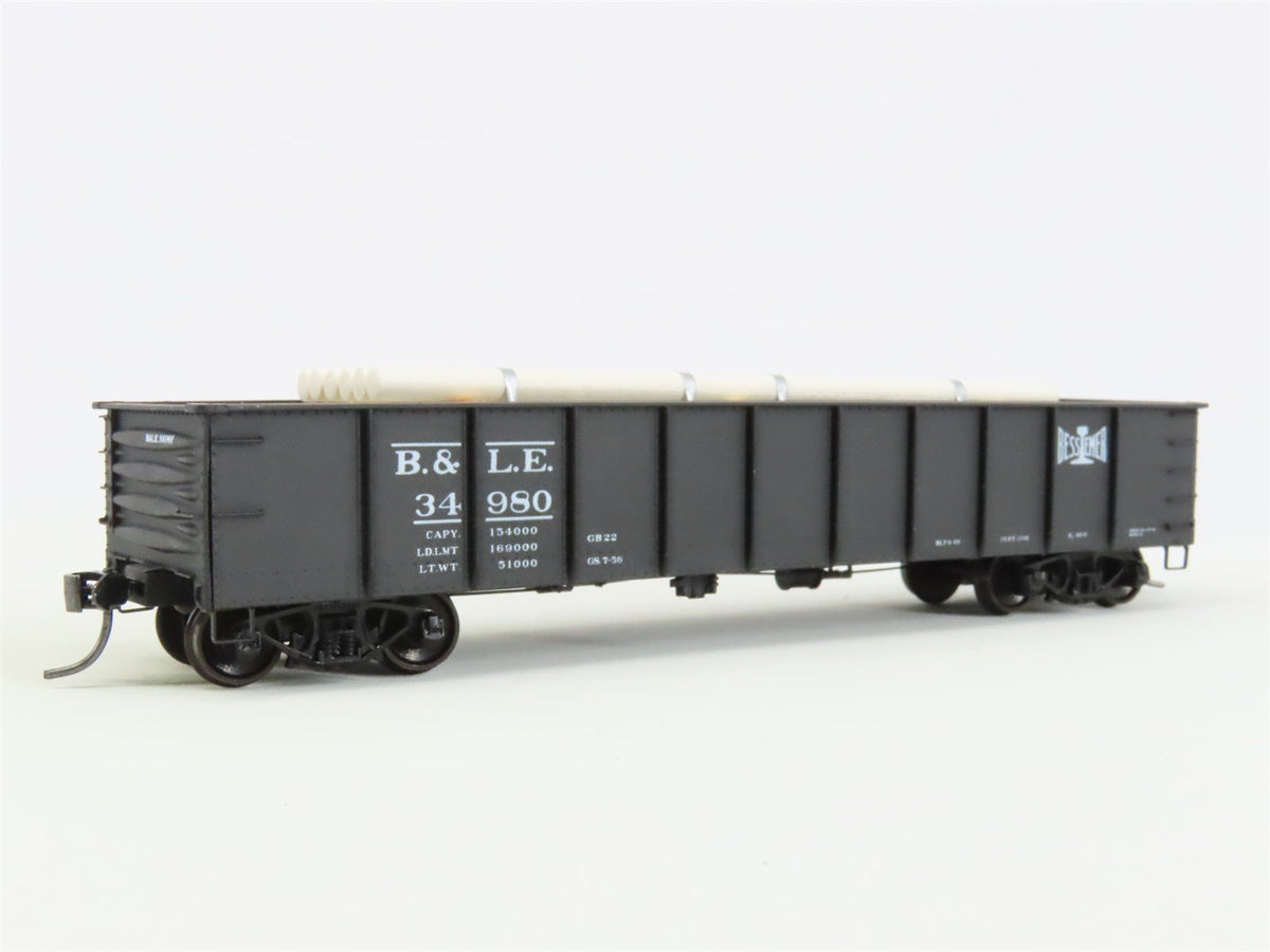 HO Accurail 3743 BLE Bessemer Lake Erie 41&#39; Gondola Car #34980 w/ Custom Load