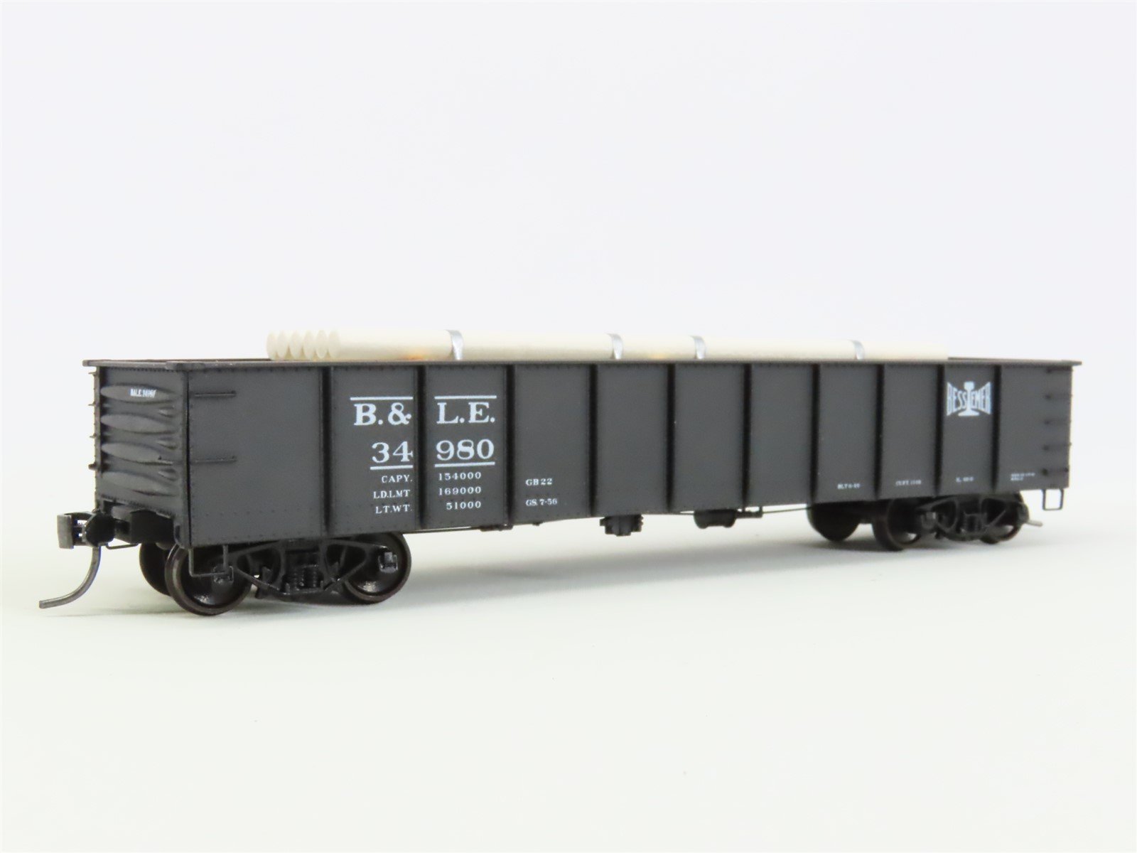 HO Accurail 3743 BLE Bessemer Lake Erie 41' Gondola Car #34980 w/ Custom Load