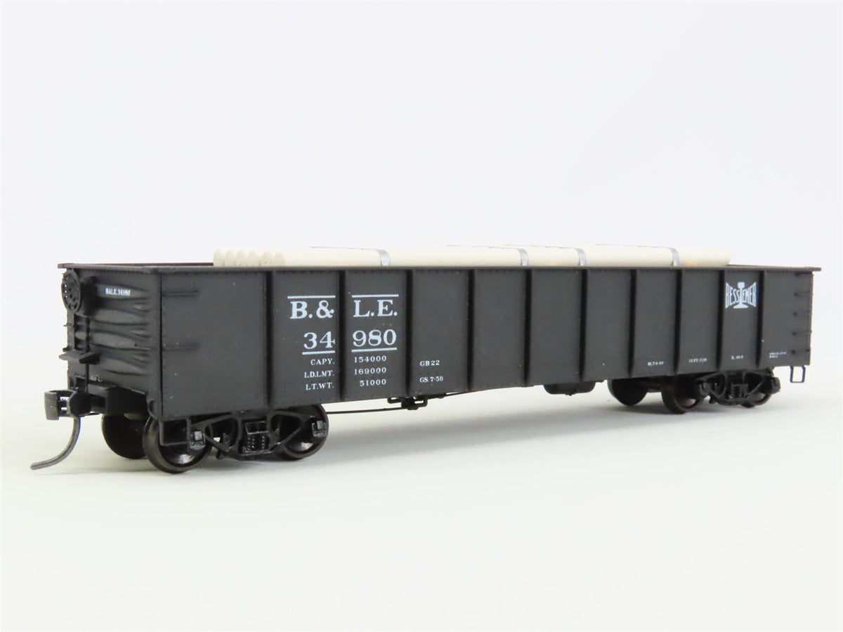 HO Accurail 3743 BLE Bessemer Lake Erie 41&#39; Gondola Car #34980 w/ Custom Load