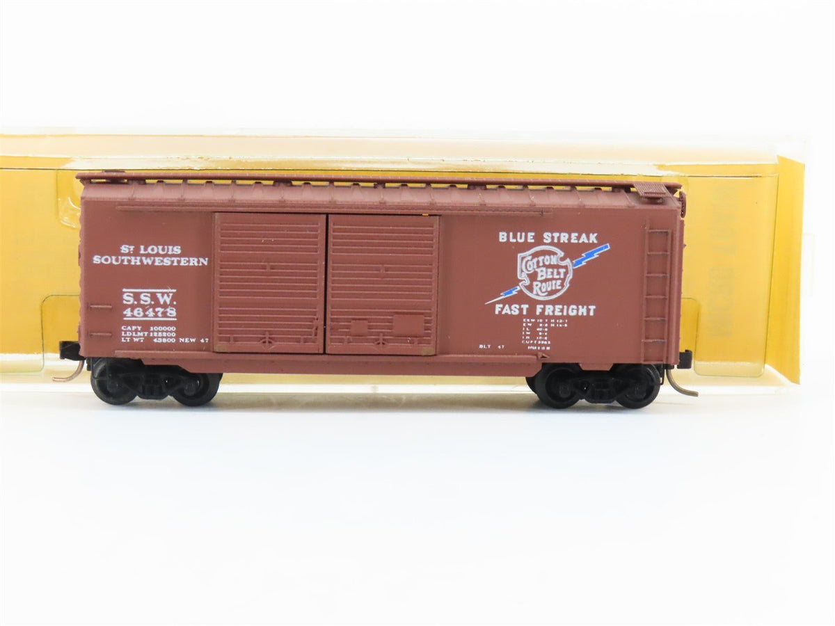 N Scale Kadee Micro-Trains MTL 23129-1 SSW Cotton Belt Route 40&#39; Box Car #46478