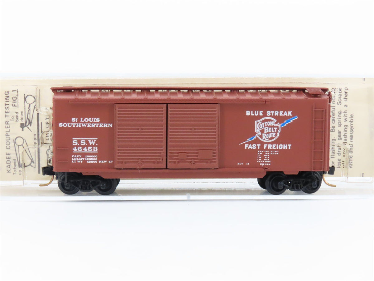 N Scale Kadee Micro-Trains MTL 23030 SSW Cotton Belt Route 40&#39; Box Car #46453