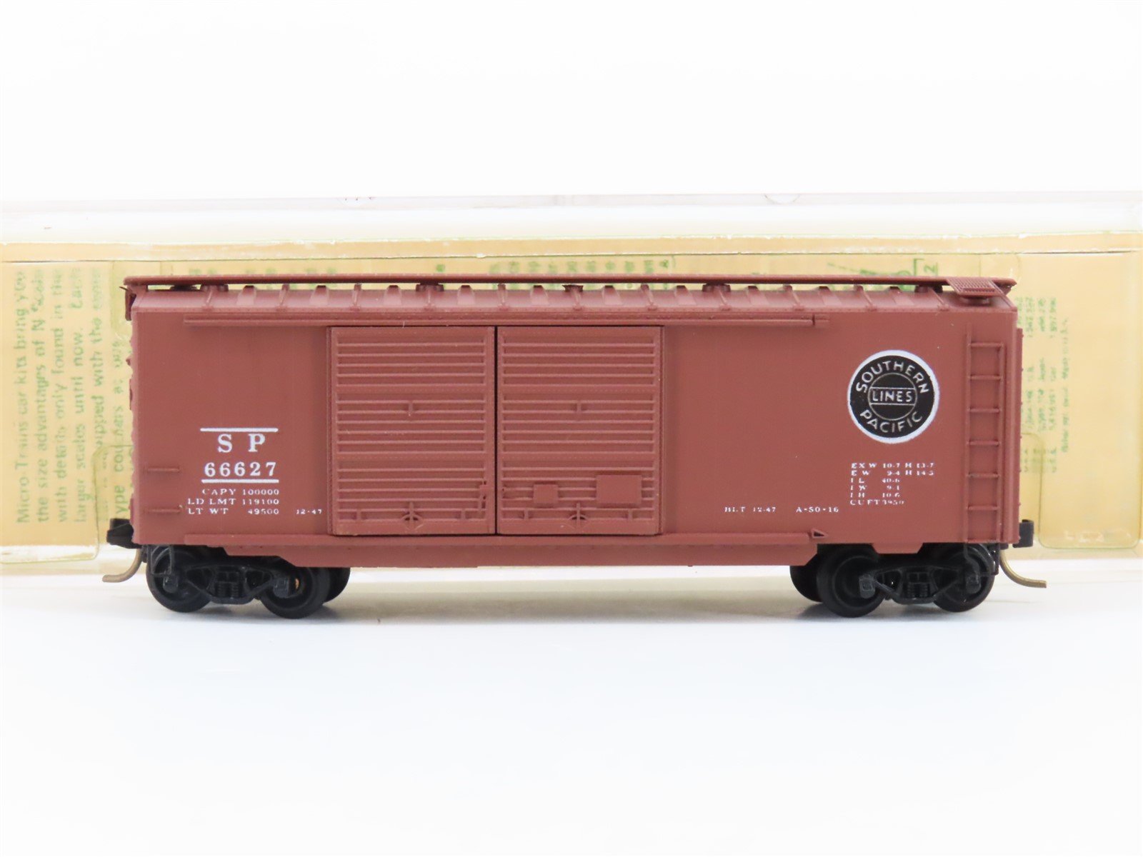 N Scale Kadee Micro-Trains MTL 23020 SP Southern Pacific 40' Box Car #66627