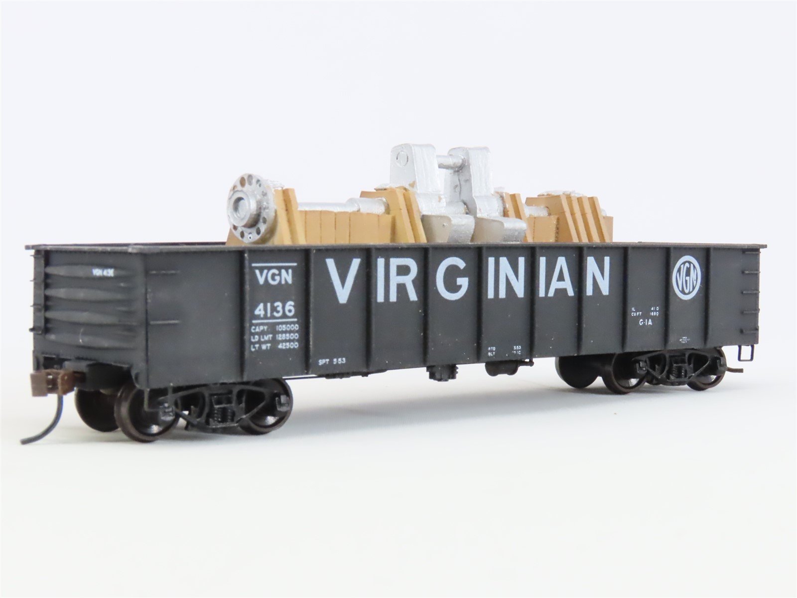 HO Scale Accurail 3735.3 VGN Virginian 41' Gondola Car #4136 w/ Custom Load