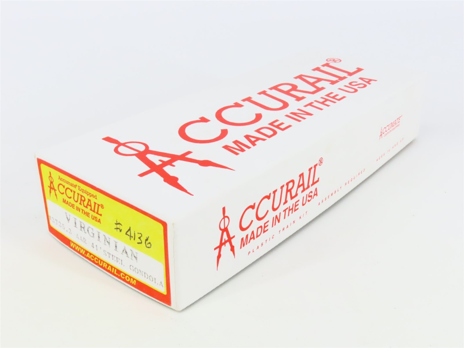 HO Scale Accurail 3735.3 VGN Virginian 41' Gondola Car #4136 w/ Custom Load