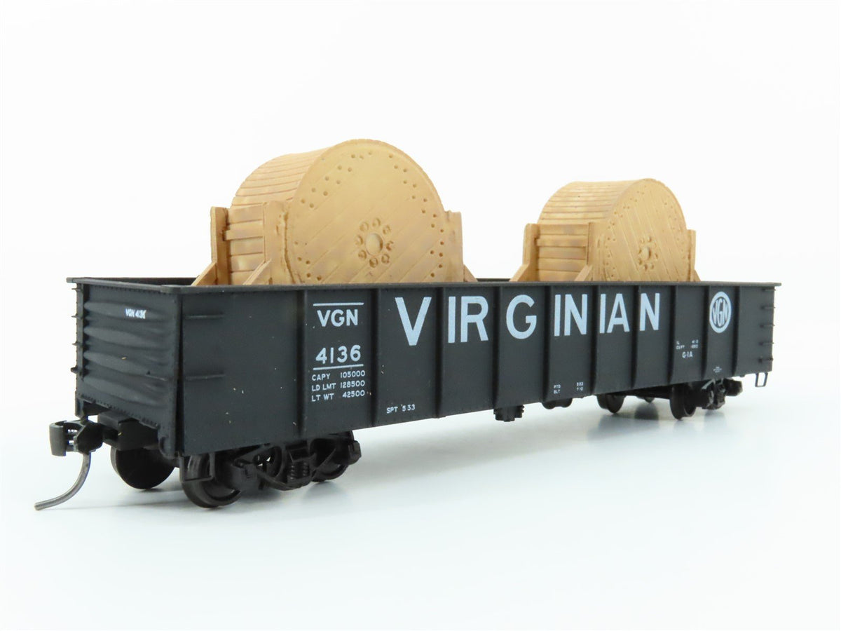 HO Scale Accurail 3735.3 VGN Virginian 41&#39; Gondola Car #4136 w/ Custom Load