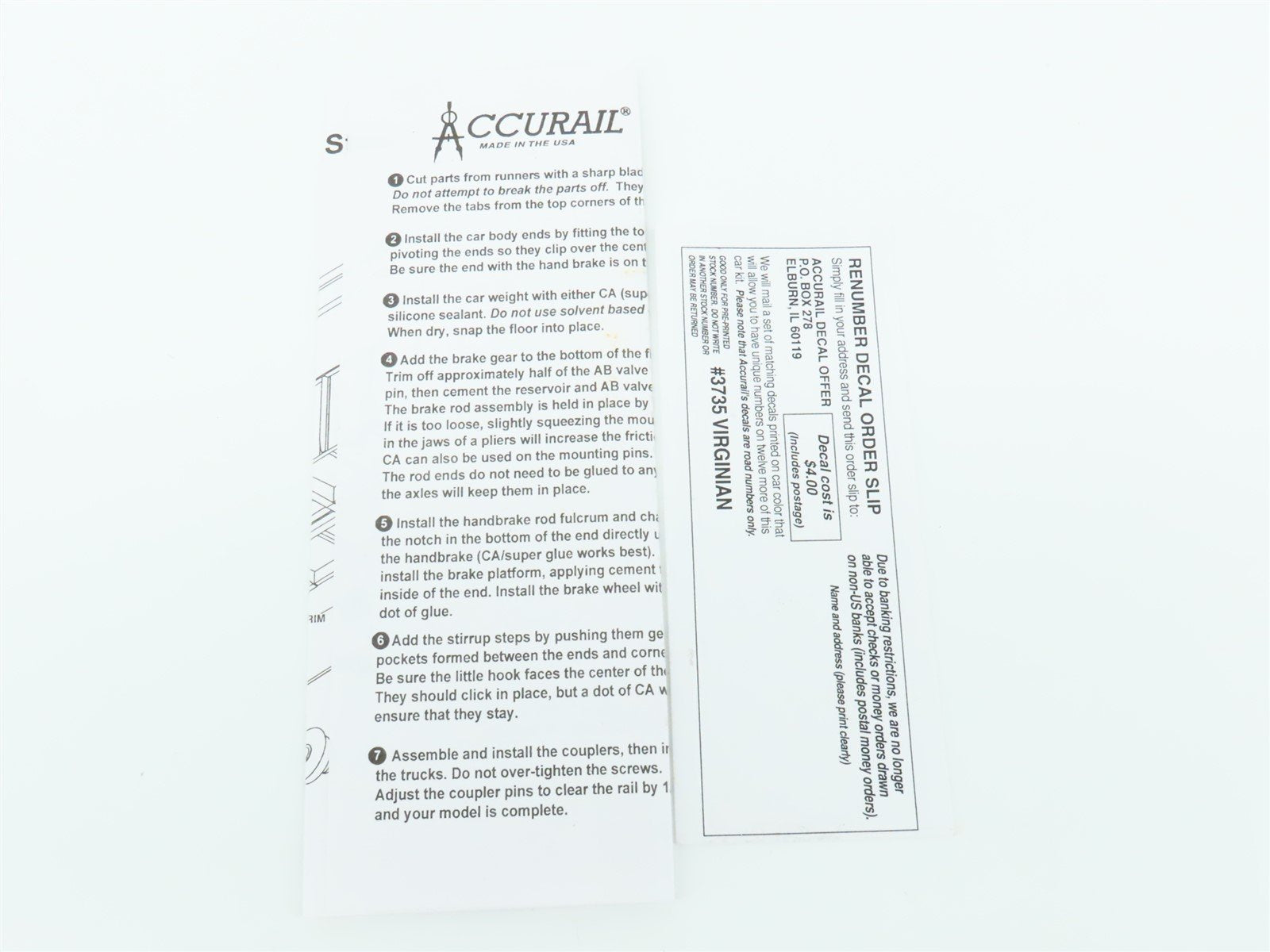 HO Scale Accurail 3735.3 VGN Virginian 41' Gondola Car #4136 w/ Custom Load