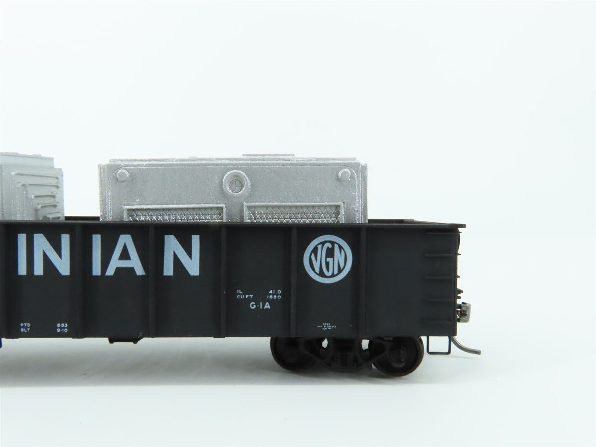 HO Scale Accurail 3735.3 VGN Virginian 41&#39; Gondola Car #4136 w/ Custom Load