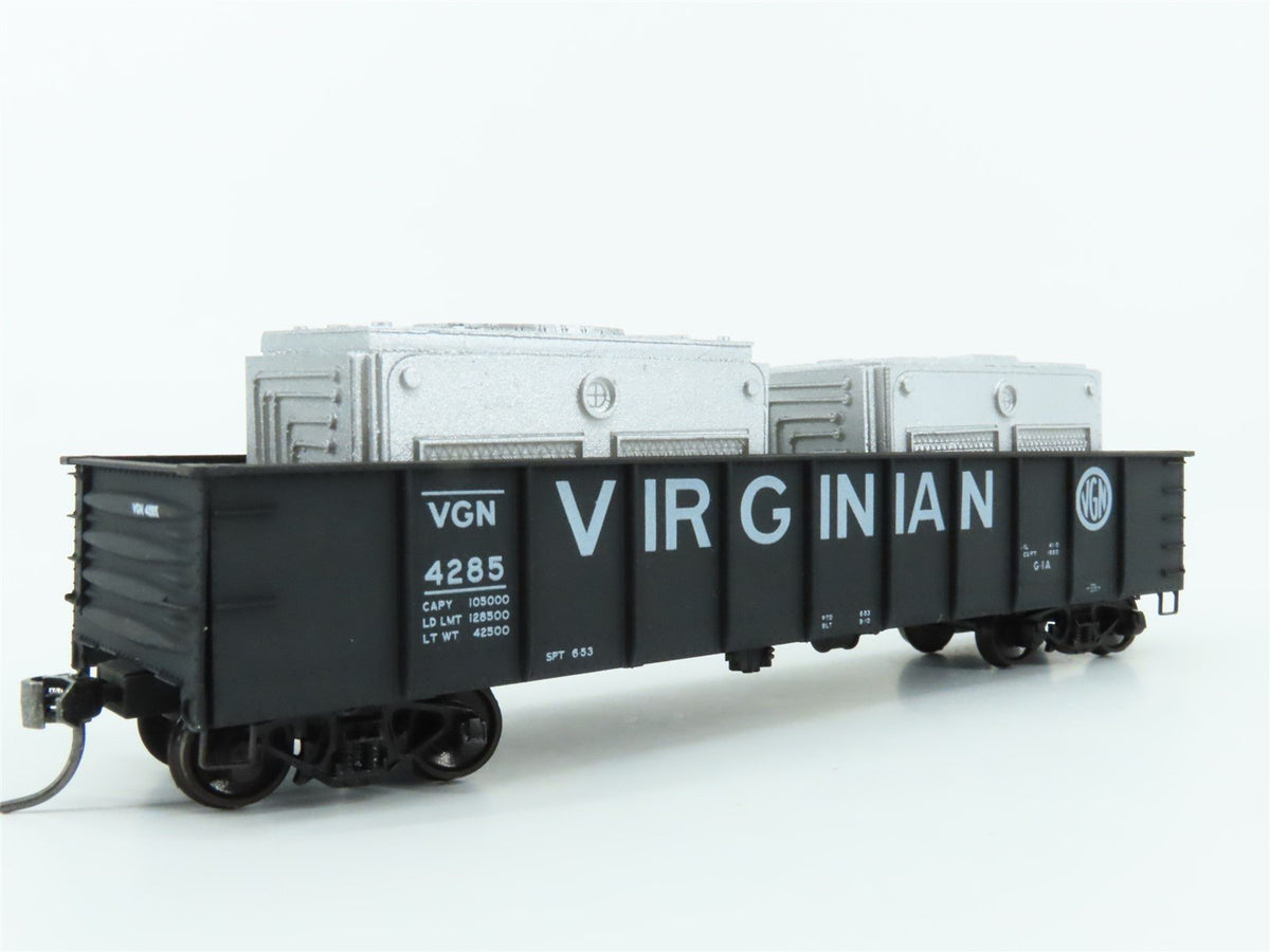 HO Scale Accurail 3735.3 VGN Virginian 41&#39; Gondola Car #4136 w/ Custom Load