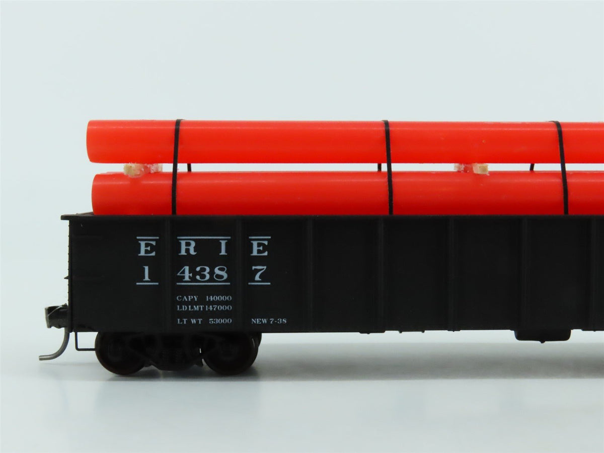 HO Scale Accurail 37554 Erie Railway 41&#39; Gondola Car #14387 w/ Custom Load