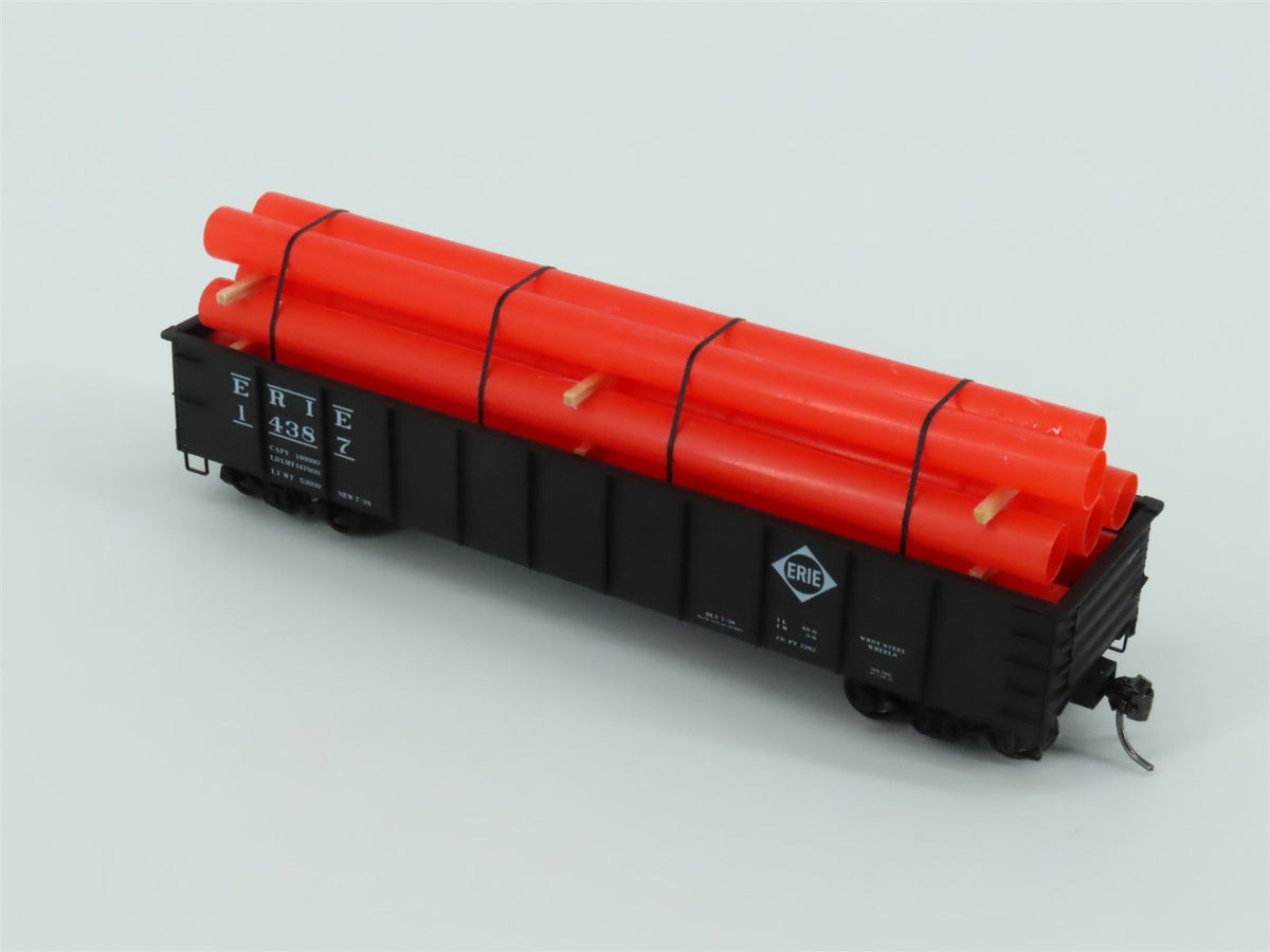 HO Scale Accurail 37554 Erie Railway 41&#39; Gondola Car #14387 w/ Custom Load