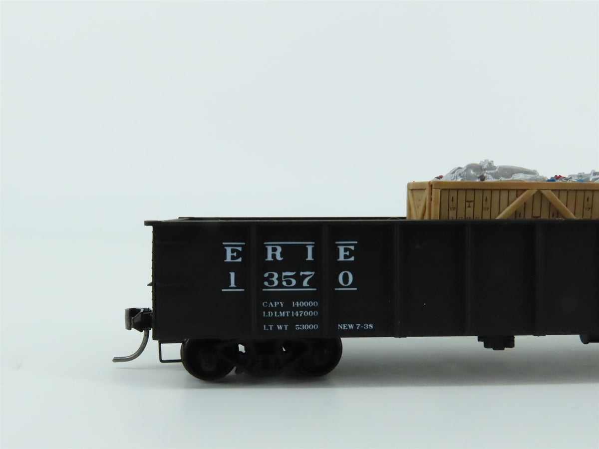 HO Scale Accurail 37554 Erie Railway 41&#39; Gondola Car #13570 w/ Custom Load