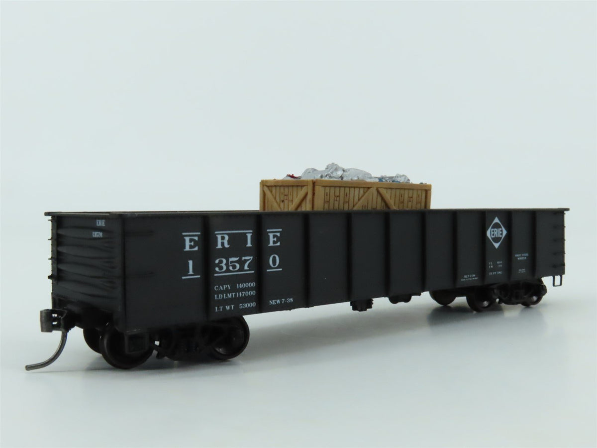 HO Scale Accurail 37554 Erie Railway 41&#39; Gondola Car #13570 w/ Custom Load