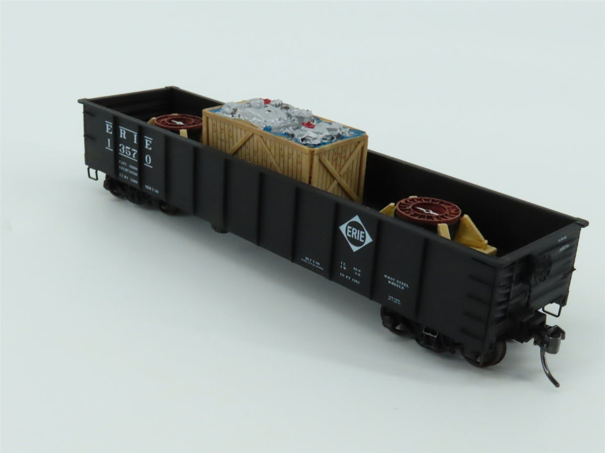 HO Scale Accurail 37554 Erie Railway 41&#39; Gondola Car #13570 w/ Custom Load