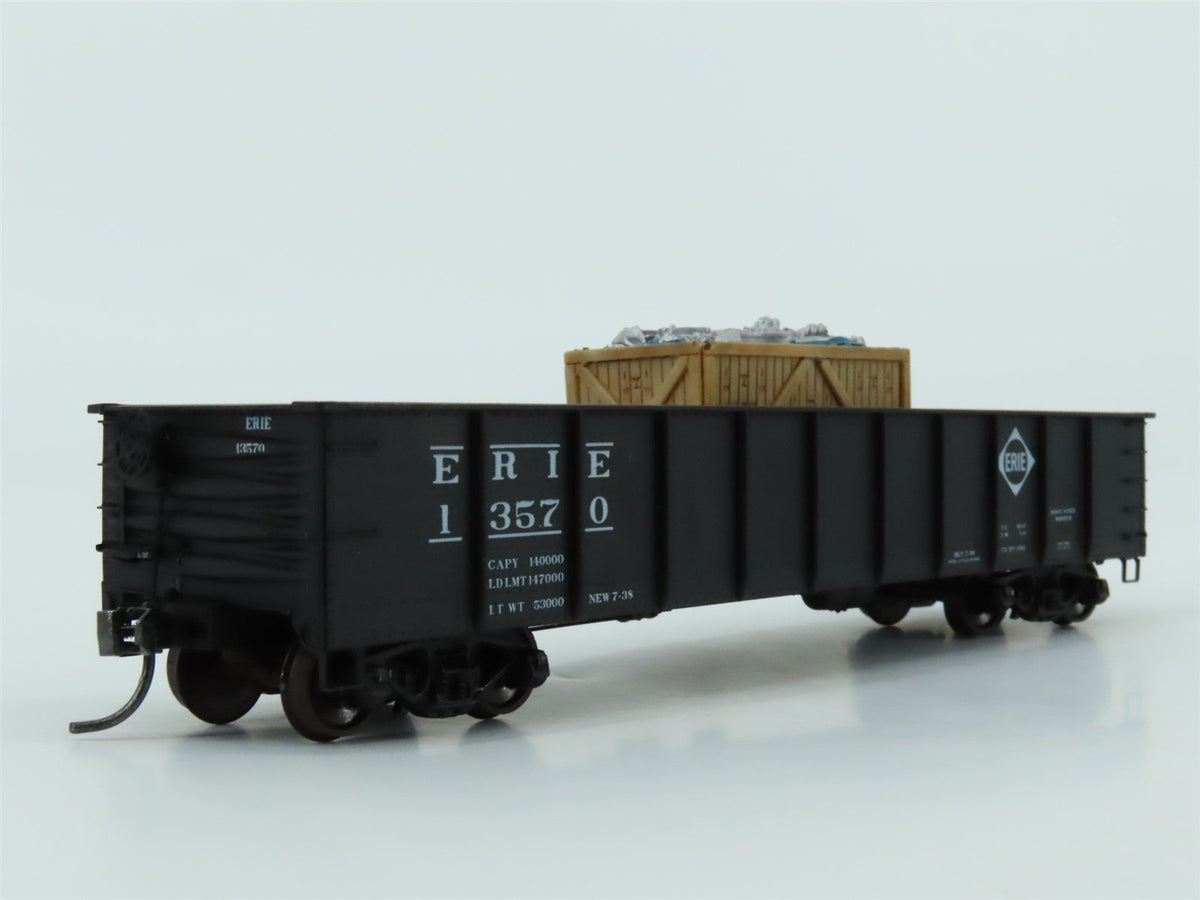 HO Scale Accurail 37554 Erie Railway 41&#39; Gondola Car #13570 w/ Custom Load