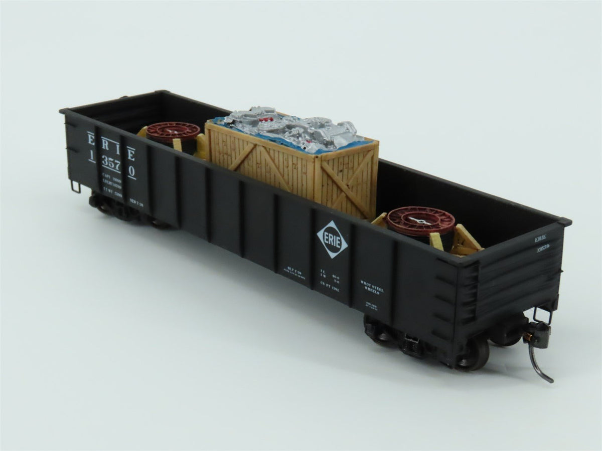 HO Scale Accurail 37554 Erie Railway 41&#39; Gondola Car #13570 w/ Custom Load