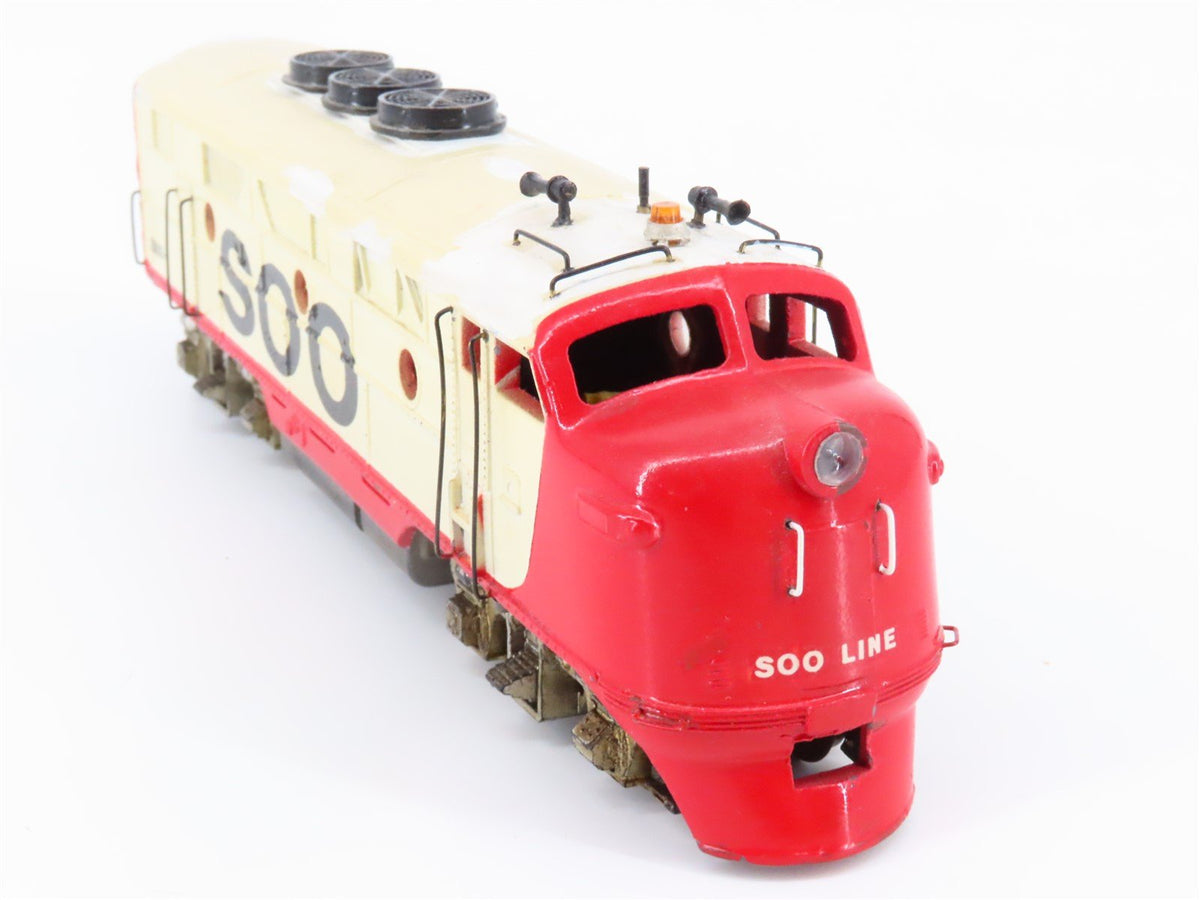 HO Scale Unbranded Diecast SOO Line Railroad EMD F3A Diesel - Custom