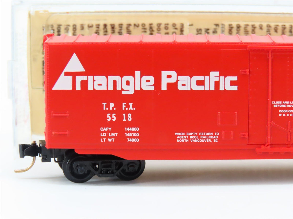 N Scale Kadee Micro-Trains MTL 38130 TPFX Triangle Pacific 50&#39; Box Car #5518