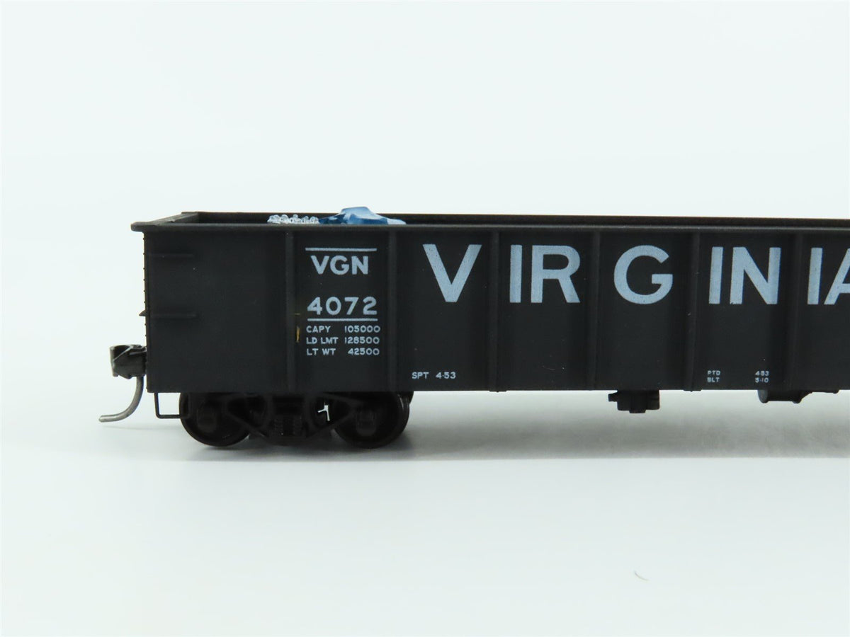 HO Scale Accurail 3735.1 VGN Virginian 41&#39; Gondola Car #4072 w/ Custom Load