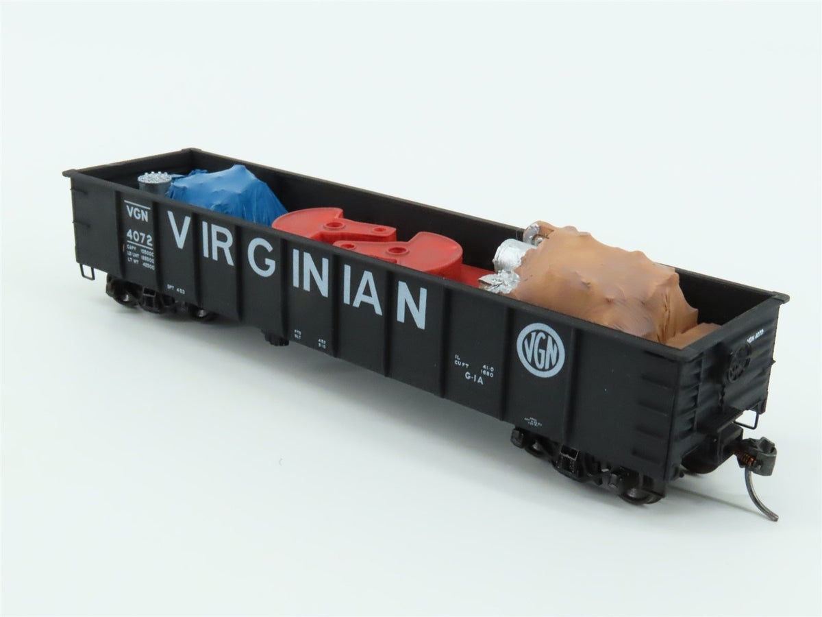 HO Scale Accurail 3735.1 VGN Virginian 41&#39; Gondola Car #4072 w/ Custom Load