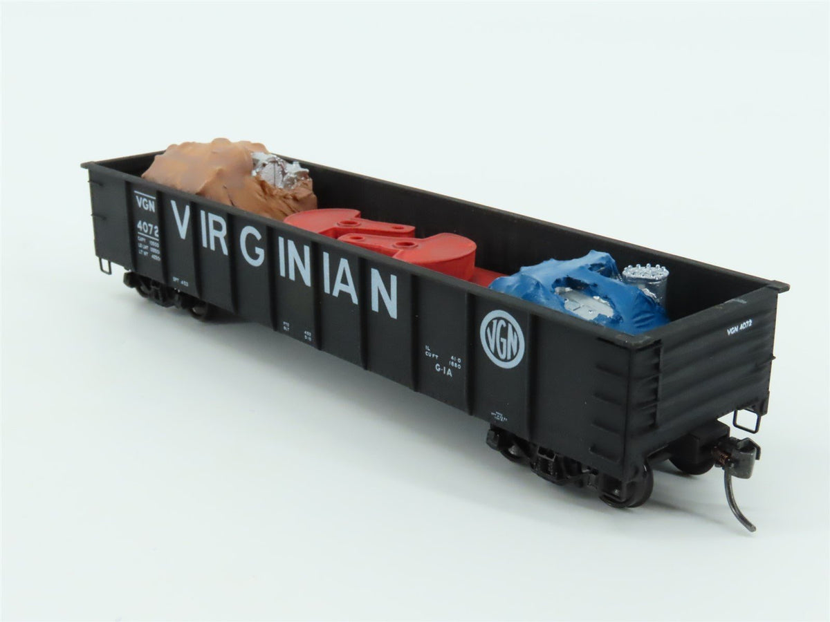 HO Scale Accurail 3735.1 VGN Virginian 41&#39; Gondola Car #4072 w/ Custom Load