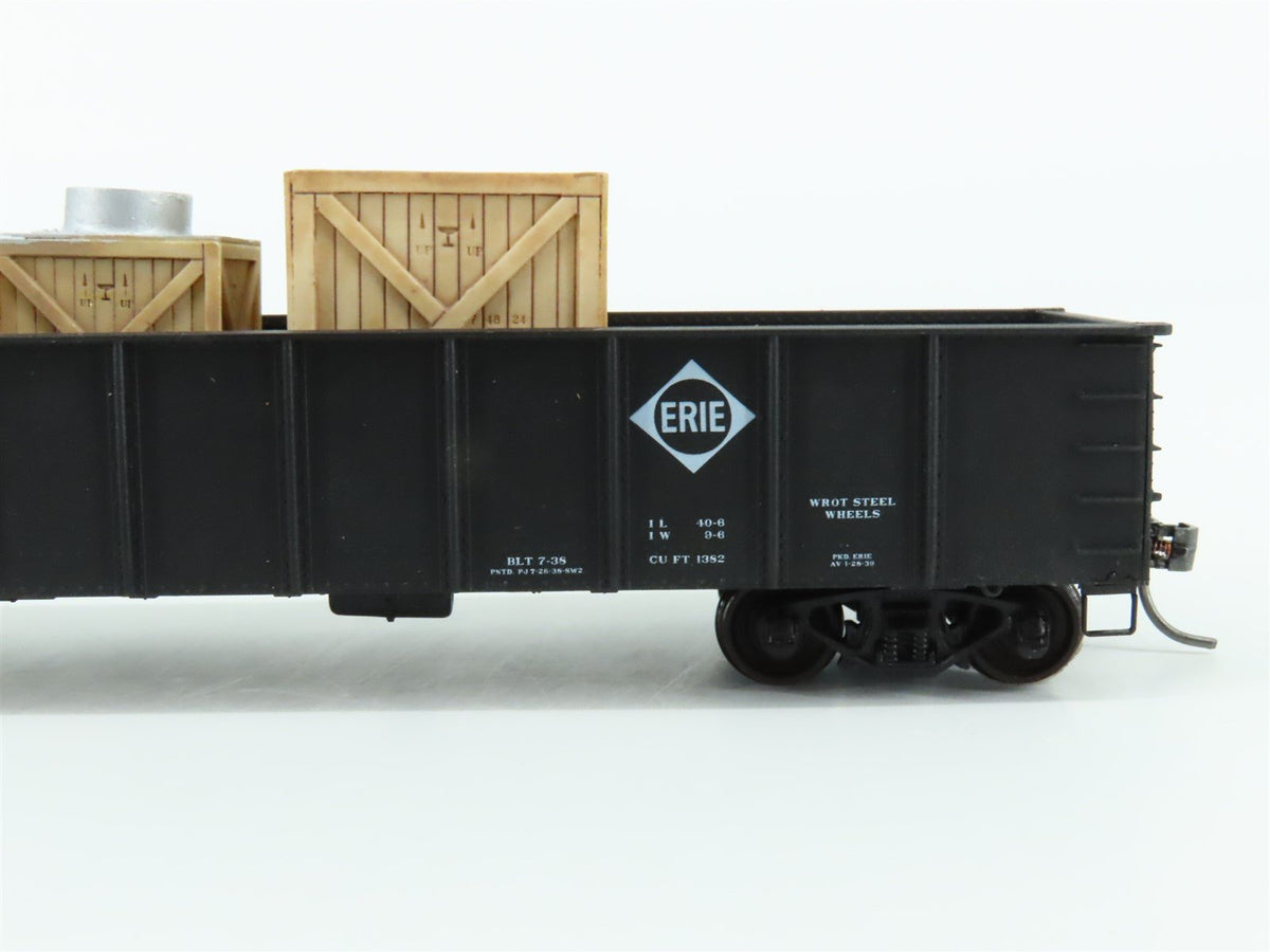 HO Scale Accurail 37554 Erie Railway 41&#39; Gondola Car #12649 w/ Custom Load