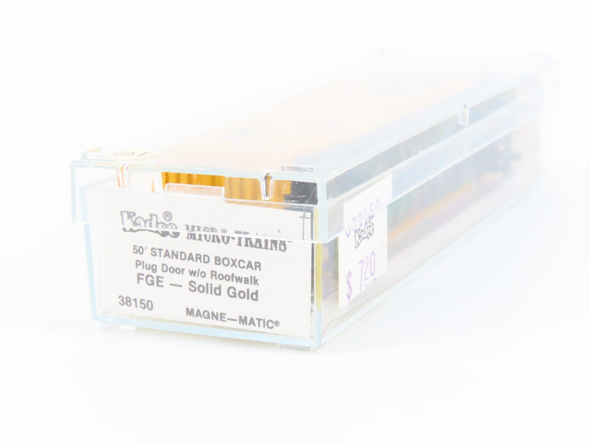 N Scale Kadee Micro-Trains MTL 38150 FGER Solid Gold 50&#39; Box Car #191200